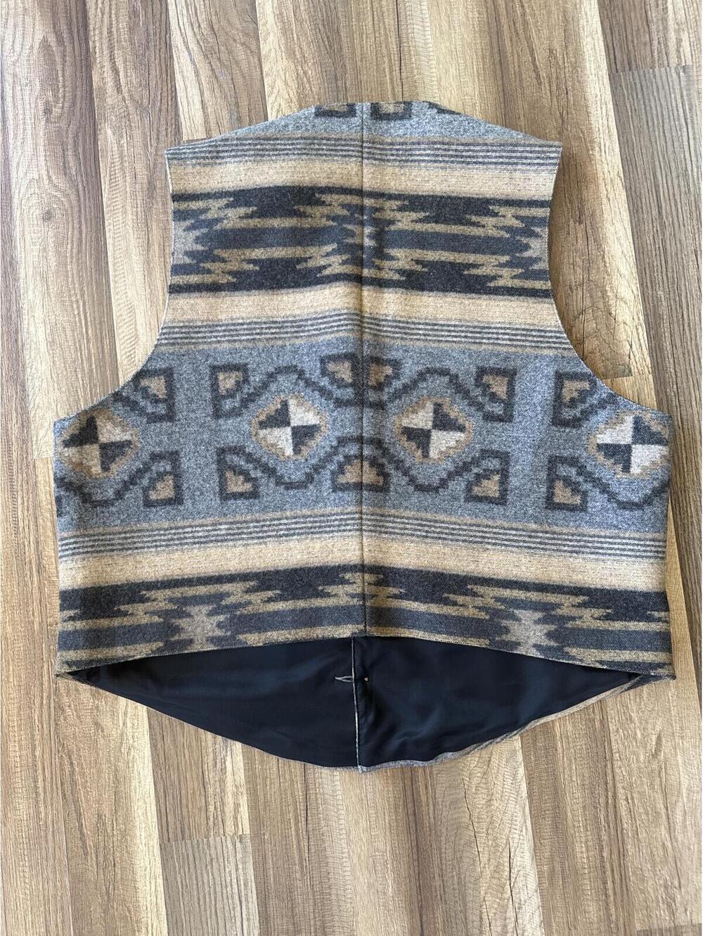 Vintage Pendleton High Grade Western Wear Wool Vest USA Made XXL - Picture 5 of 5